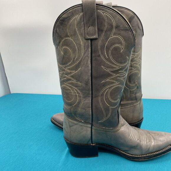 Men's Vintage ACME Gray Western Cowboy Boots. Sz. 8 B - Picture 11 of 16